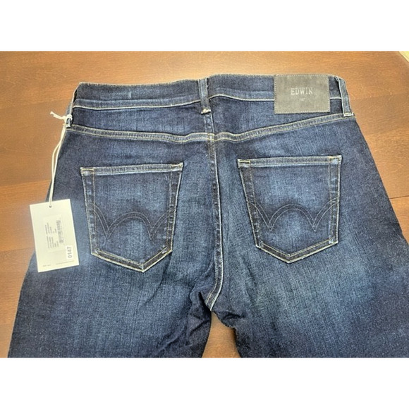 EDWIN Jeans 31 x 32 JACE Straight COOPER Leg Blue Denim Stretch $168 - Picture 8 of 10
